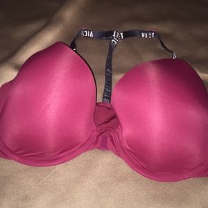 Burgundy Victoria secret bra